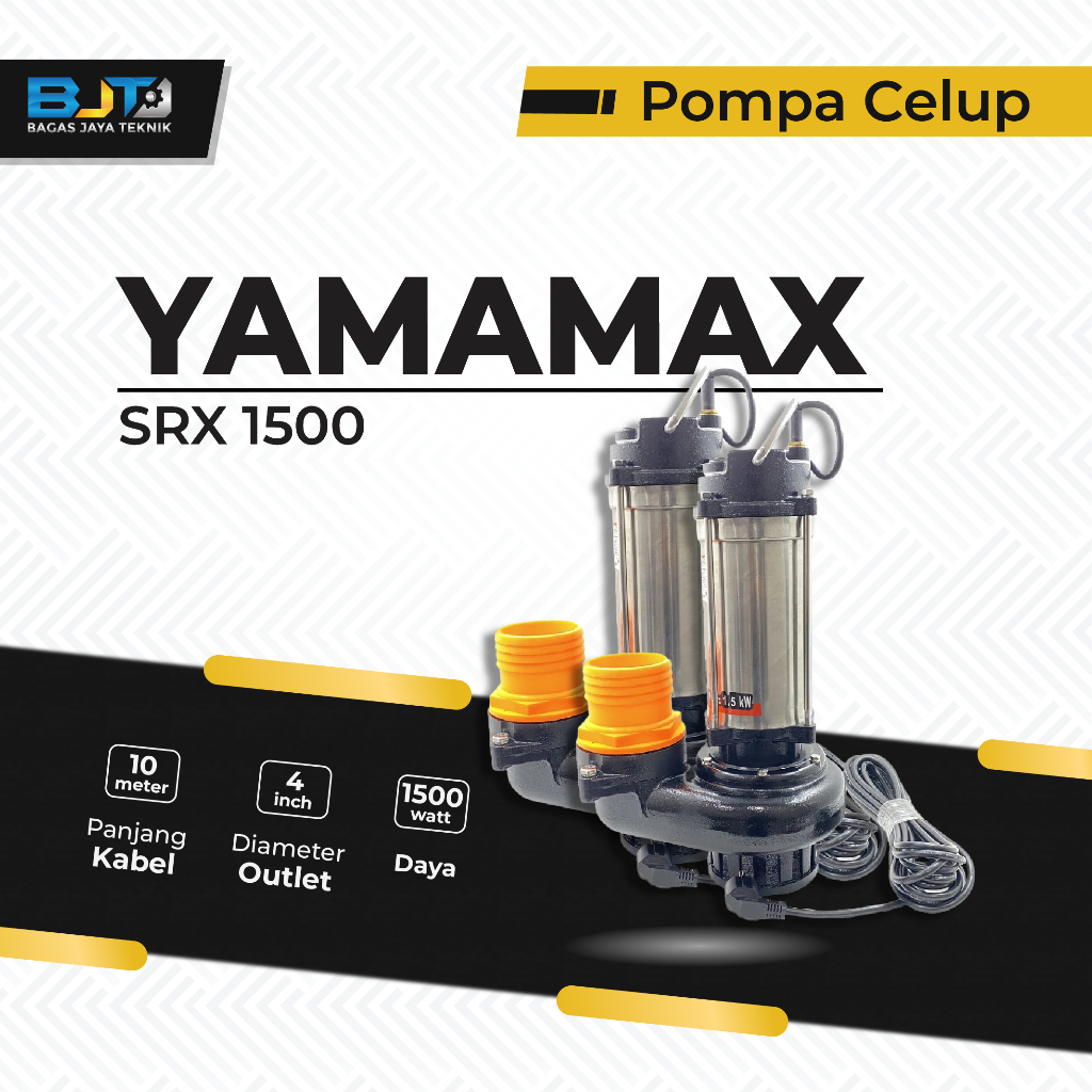 YAMAMAX PRO Pompa Celup SRX 1500 4 Inch 1500 Watt
