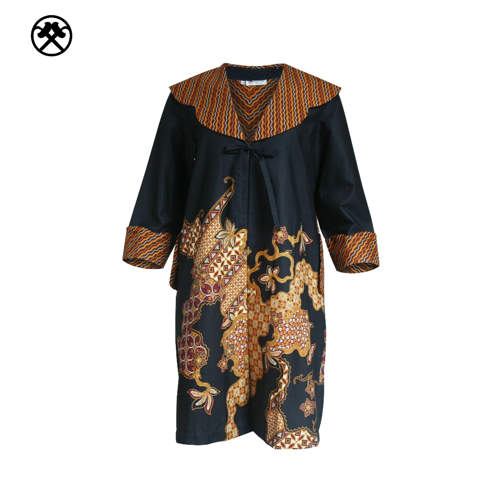 Keris Gallery Outer Batik Wanita Lengan Panjang Motif Sinebar Asri komb Liris Seling Warno