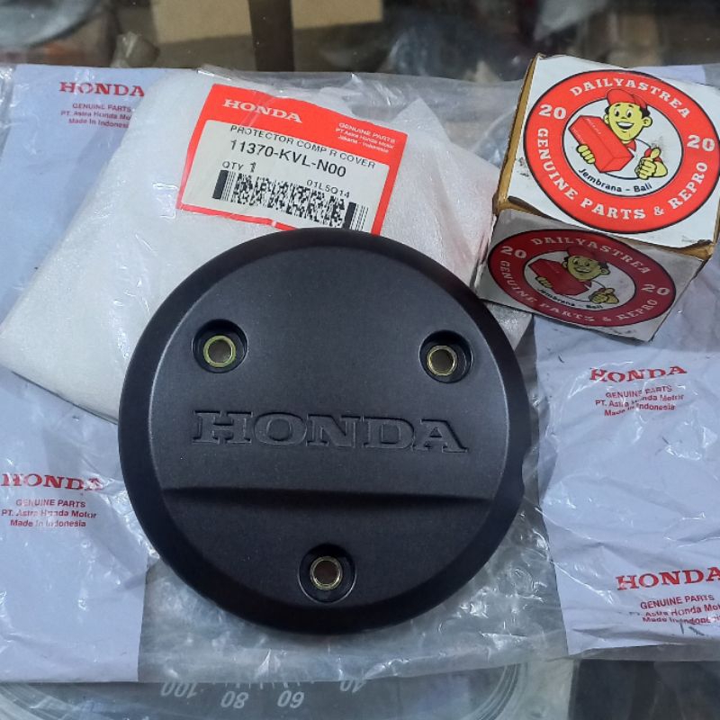 COVER TUTUP BLOK BLOCK MESIN KANAN HITAM HONDA SUPRA X 125 BATMAN ORIGINAL ORI 11370-KVL-N00