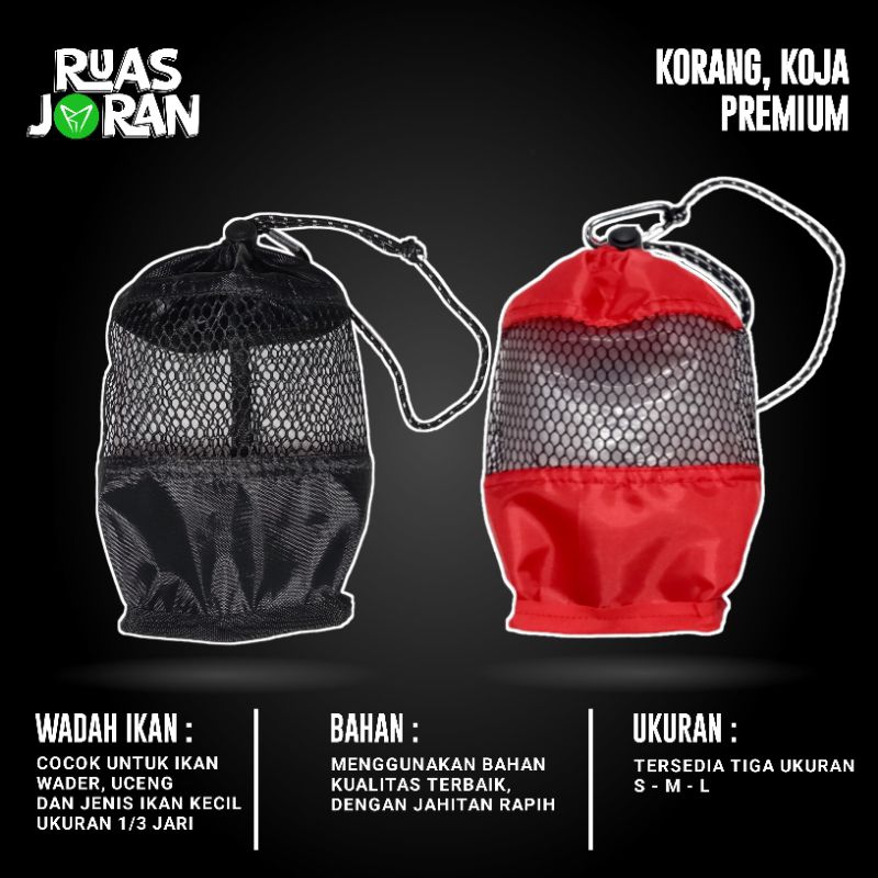 KOJA BULAT PREMIUM - KORANG WADER PREMIUM - KERAMBA IKAN WADER - KEMPIS WADER - WADAH IKAN KECIL