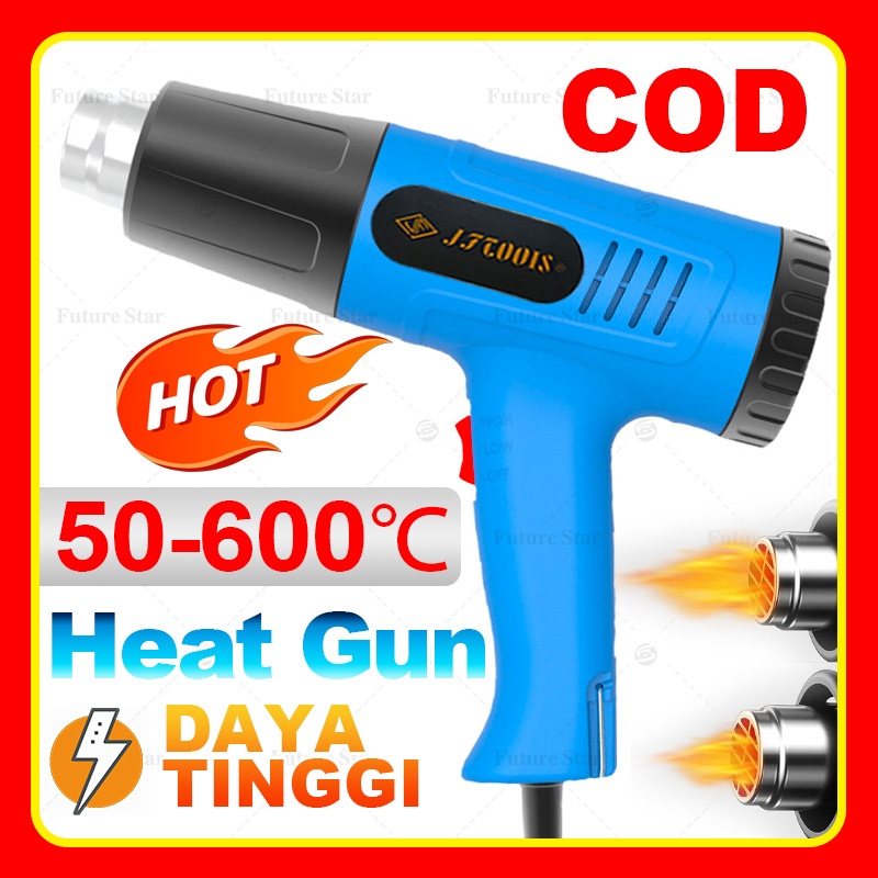 Hot Air Heat Gun Portable Mini 2000W H&L Pro Senapan Panas Kontrol Suhu Ganda Pistol Angin Portabel 