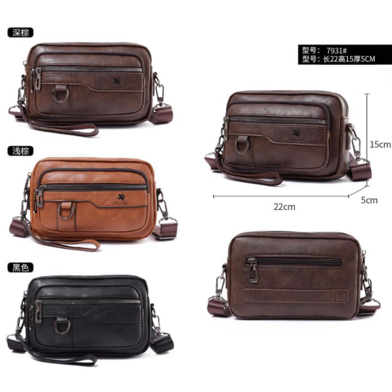 Handbag Kulit Pria Polo Land [7931]