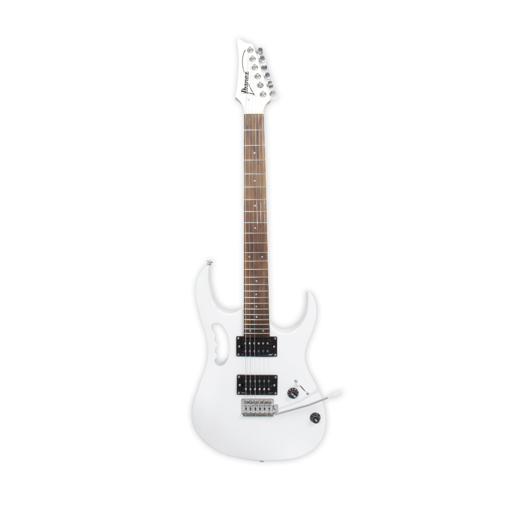 Gitar Elektrik Ibanez Tipe JEM Prestige Semi Down Warna Black Hitam Putih White Listrik Bonus Tas da