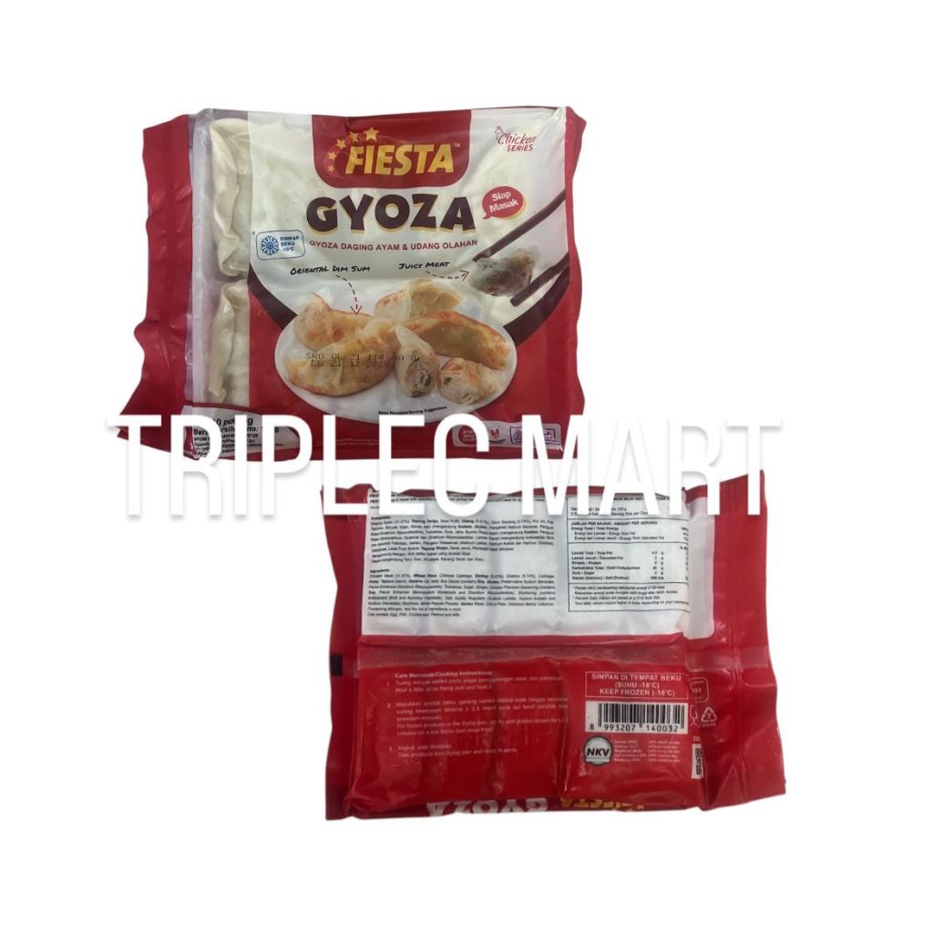 

Gyoza Daging Ayam & Udang Fiesta 180gr Isi 10pcs