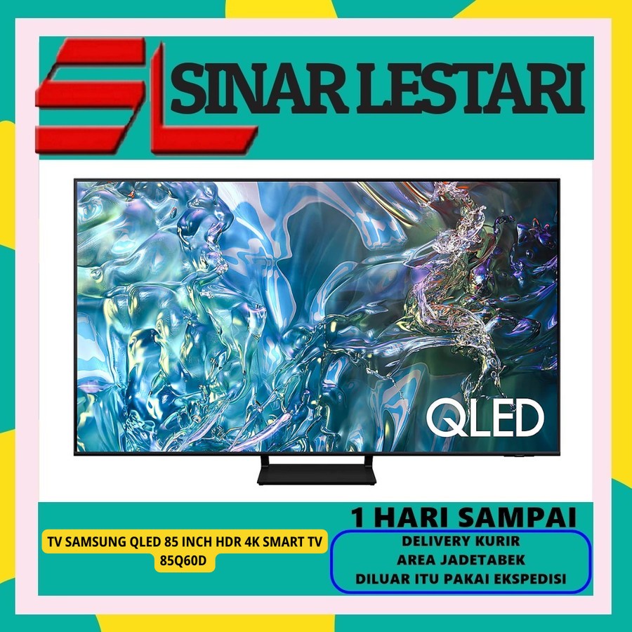TV SAMSUNG 85Q60D QLED 85 INCH QUANTUM HDR 4K SMART TV 2024