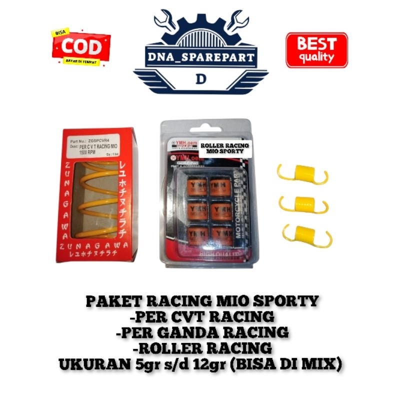 PAKET PER CVT RACING PER GANDA RACING ROLLER RACING MIO SPORTY MIO KARBU MIO SMILE 5TL