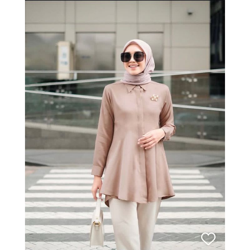 blouse vanilla hijab