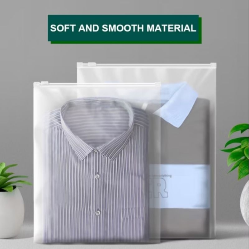 Kemasan Zipper Bag/Zip Bag/Storage Bag/Ziplock Travel Pouch Transparan Doff/Matte