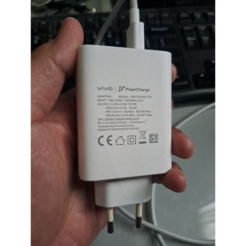 Adaptor Charger Vivo 80 Watt - Original