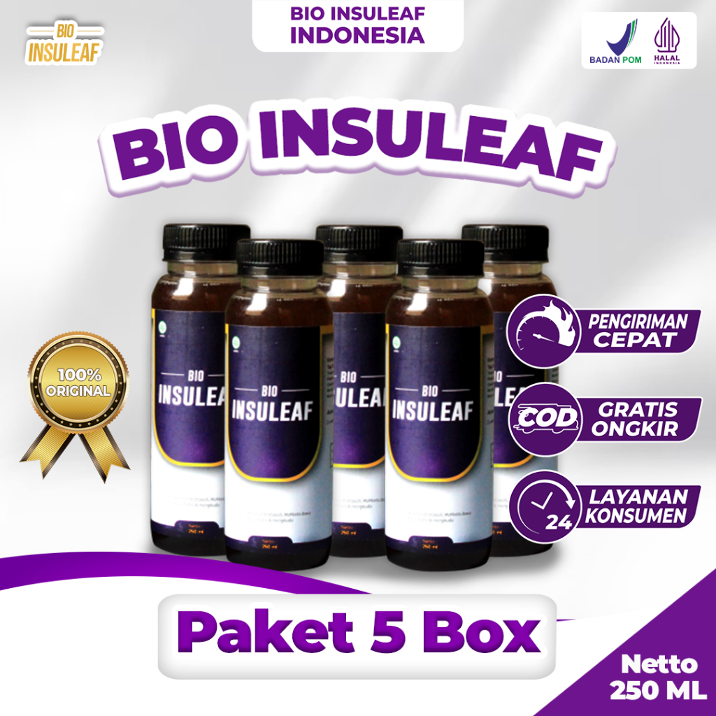 

Paket 5 Botol Bio Insuleaf - Solusi Atasi Kencing Manis Dan Diabetes Melitus