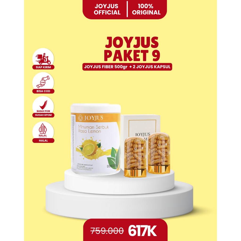 JOYJUS PAKET 9 (1 JOYJUS FIBER 500gr + 2 JOYJUS CAPSULE)