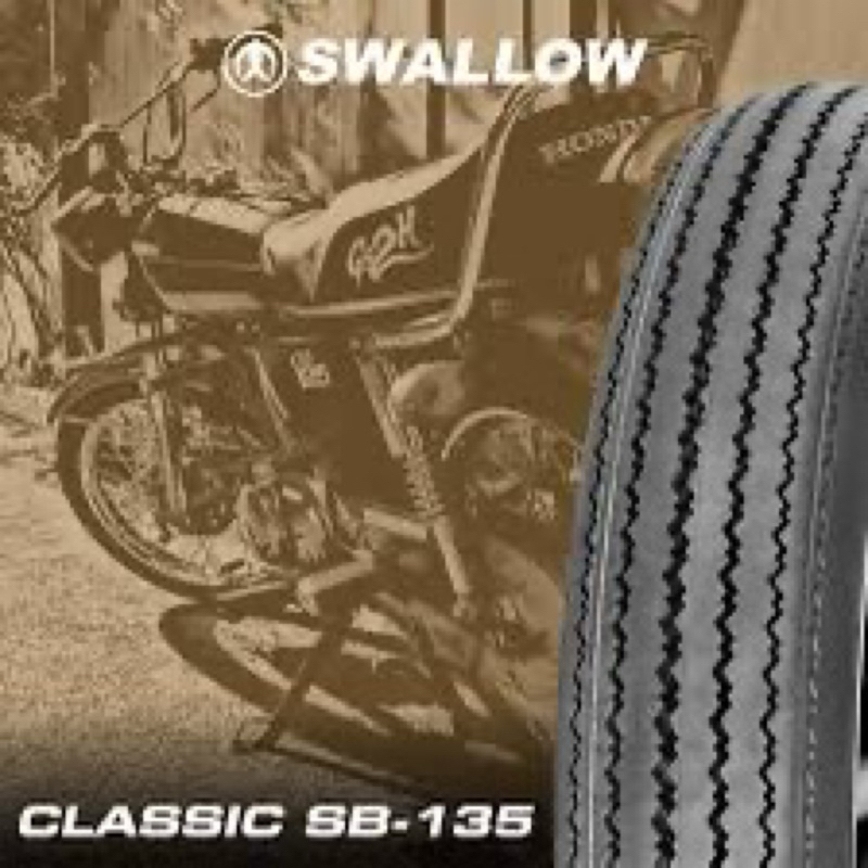 BAN LUAR TUBETYPE SWALLOW CLASSIC SB-135 TUBETYPE ORIGINAL RING 17 dan RING 18 (350-17 400-17 450-17