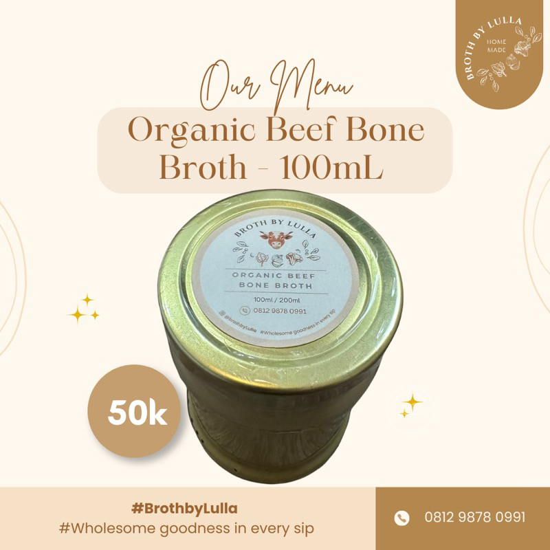 

GRASS FED BEEF BONE BROTH by LULLA 100ml