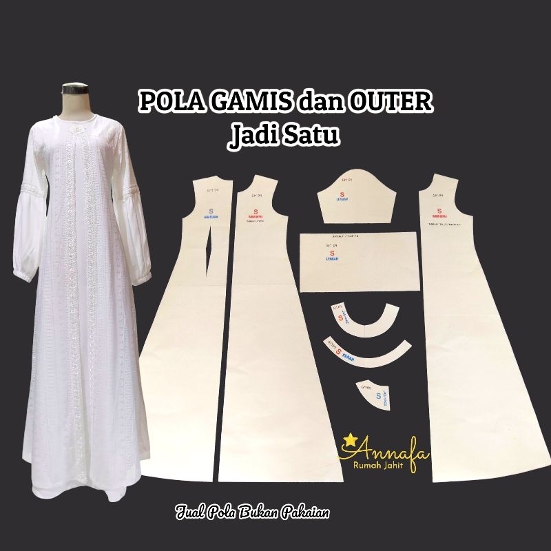 GM.04 / POLA INSTAN GAMIS dan OUTER Jadi Satu