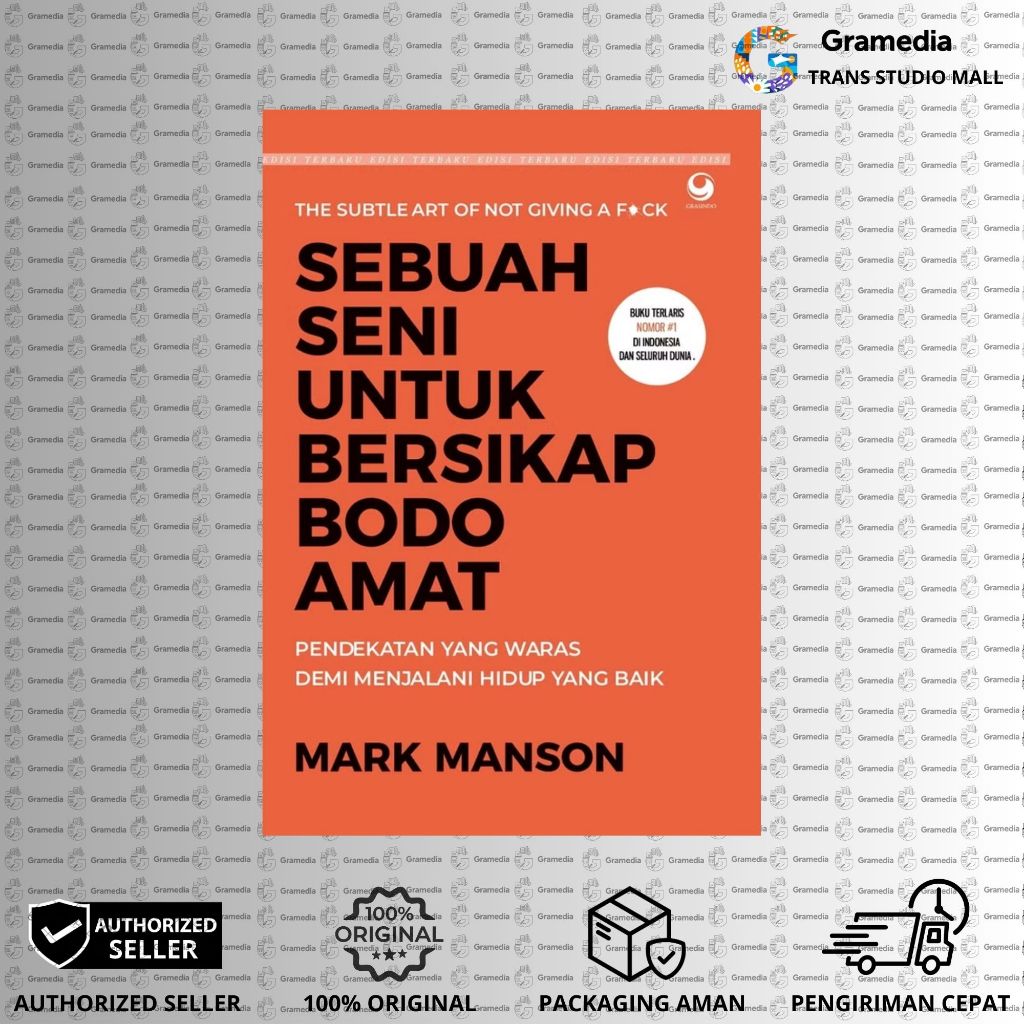 Gramedia Bandung TSM - Buku Best Seller BB20 ORI - Sebuah Seni untuk Bersikap Bodo Amat