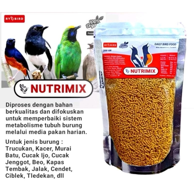 NUTRIMIX VOER KUNING Pakan Burung Murai Kacer Trucuk Jalak cucak ijo