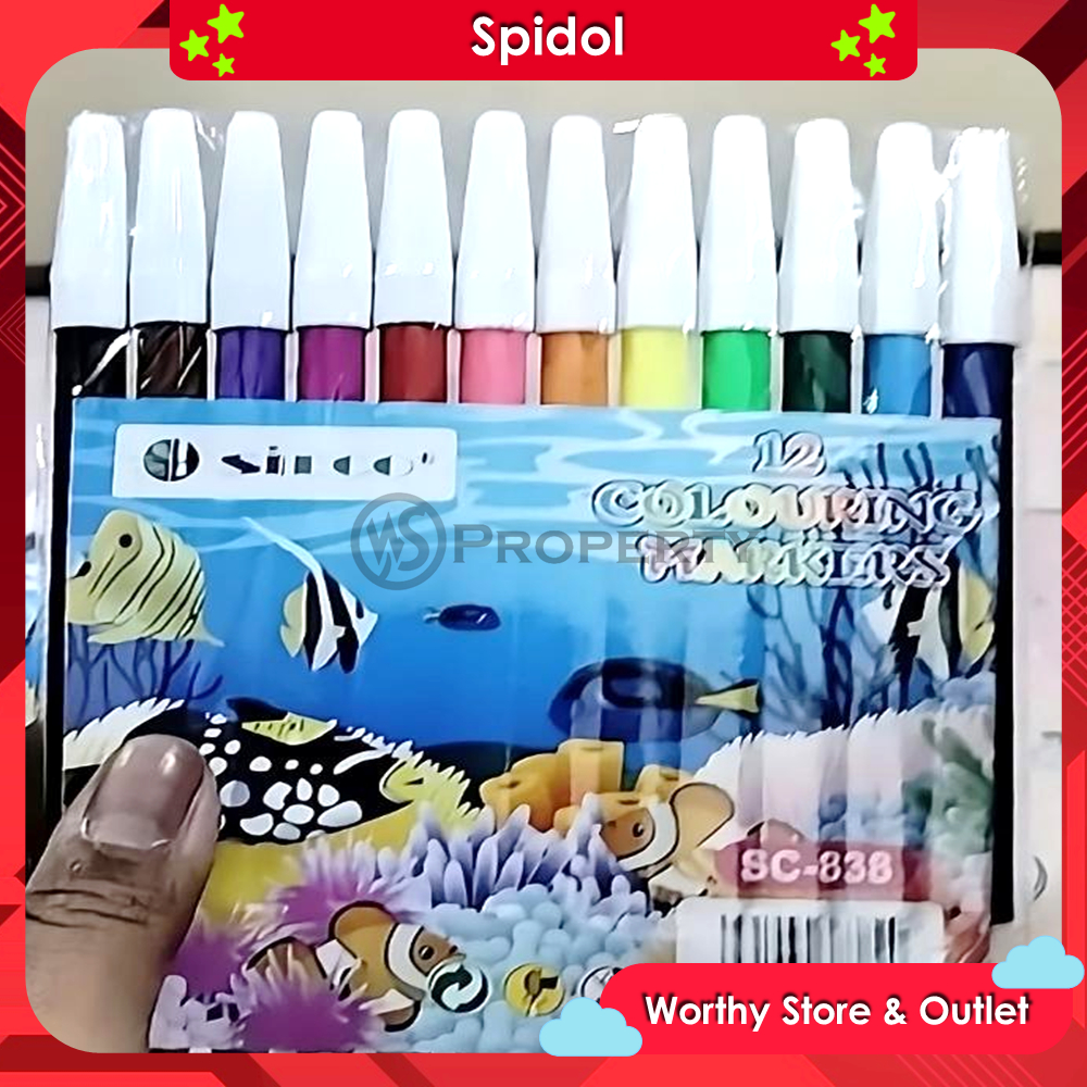 

Sipdol murah isi 12 warna / Spidol set murah 12 warna