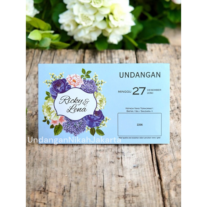Blangko Undangan Kosong Pernikahan Erba  BLANKO UNDANGAN  MURAH Simple 2206