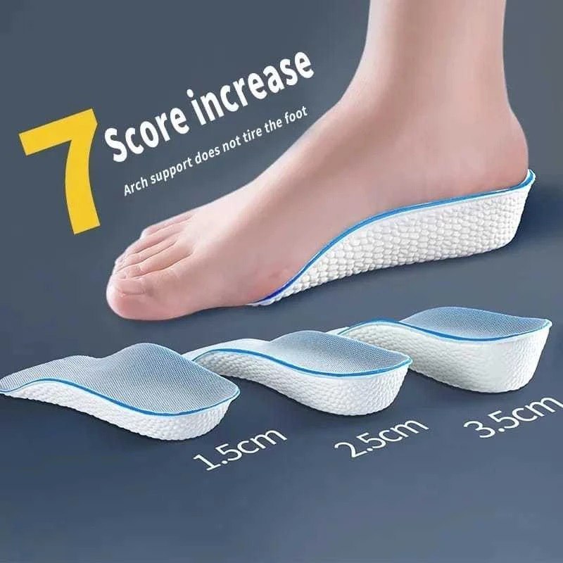 Insole Peninggi Badan / Sol Sepatu Penambah Tinggi Badan / Alas Sepatu Tumit Kaki Peninggi Badan