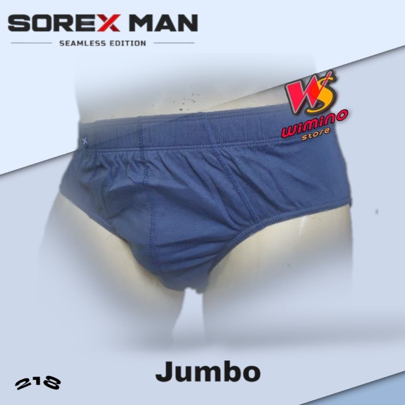 W218 (3 - 6 Pcs) Sorex Celana Dalam Pria Jumbo, Cd Pria Jumbo Size 2XL - 4XL