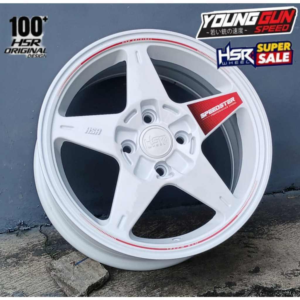 Velg R16 Hsr Speedster Baut 4 Mobil Brio Agya Vios Calya Sigra Lebar 7 Et 42 Pelek Bintang Ring 16
