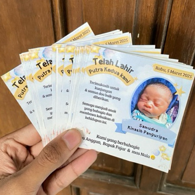 Stiker terima kasih bayi