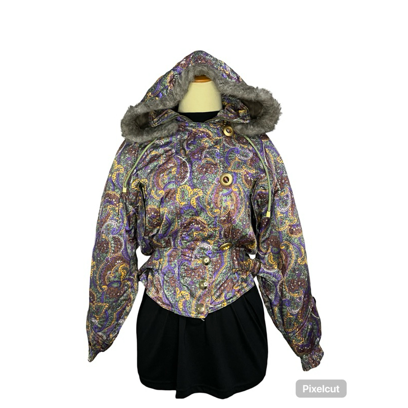 Preloved Crop Bomber Racing Rider Windex Pro