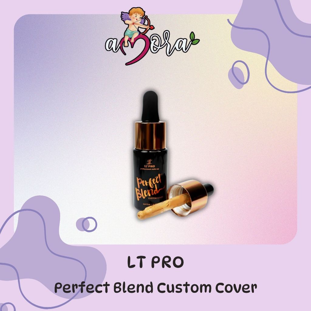 Amora Cosmetics - LT PRO Perfect Blend Custom Cover Foundation MEDIUM 15GR Cair Base Makeup Alas Bed