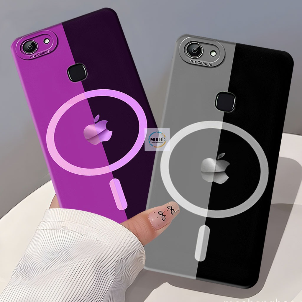 Softcase Vivo V7 Plus / V5 Plus / V9 / Vivo Z1 Pro Case Motif Apel Iphone  - Case Vivo - Marbel Case