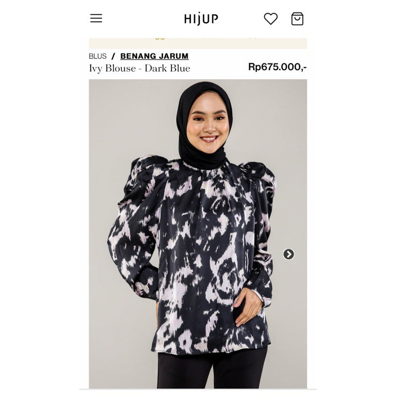 Benang jarum - Ivy Blouse - Dark Blue
