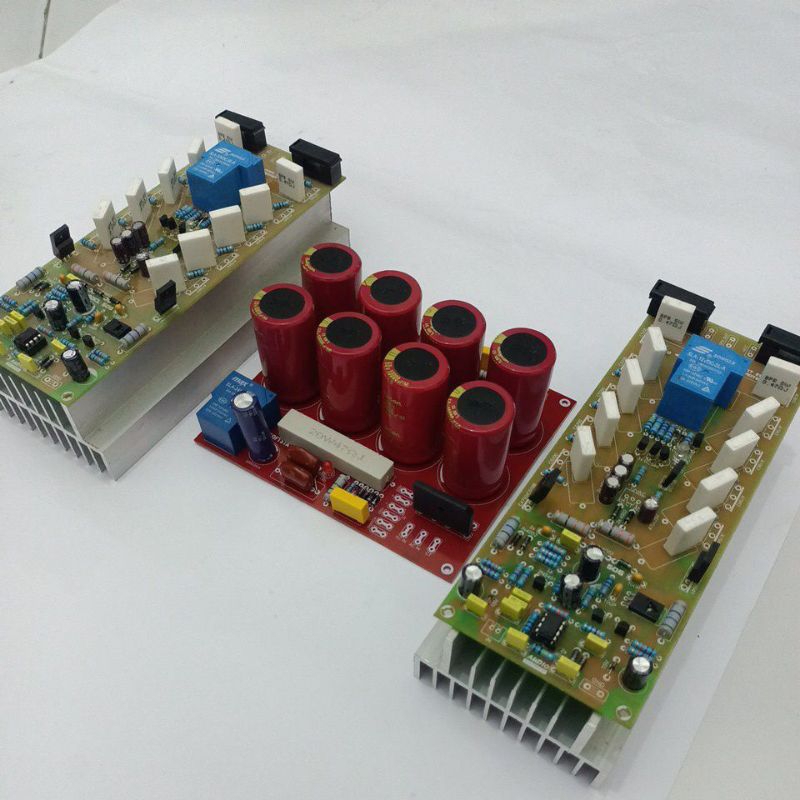 set driver socl 506 tef 2u fiber + heatsink 2u 20cm + kit PSU 8 ELCO + elco rubycon 50v/10000uF