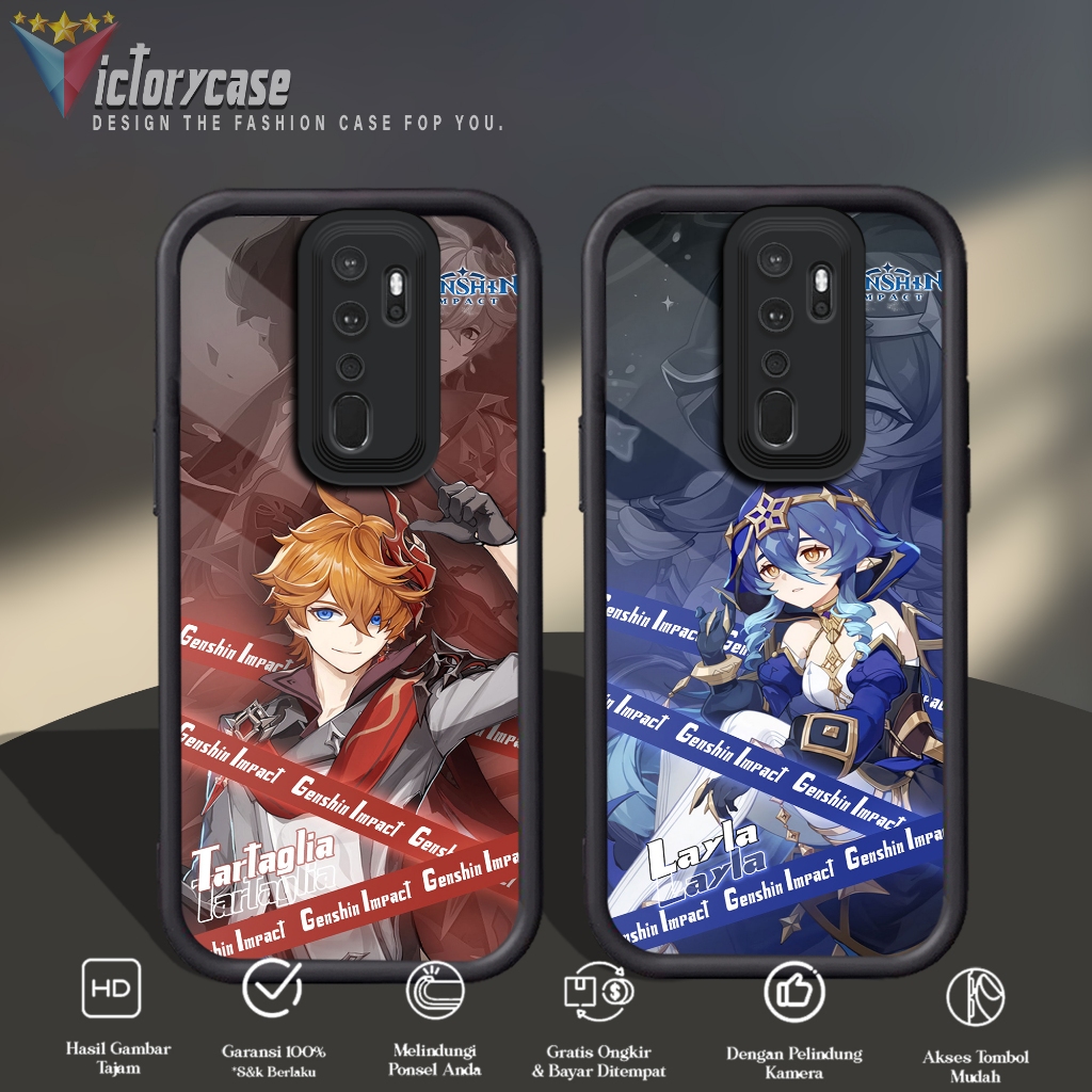 Case Premium Compatible For OPPO A5 A9 2020 Motif [ GNSHIN ] Casing Softcase Glossy Anti Jamur