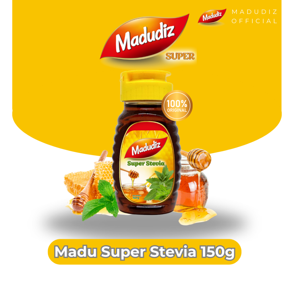 

Madudiz Super Stevia150gr – Madu Alami dengan Ekstrak Daun Stevia