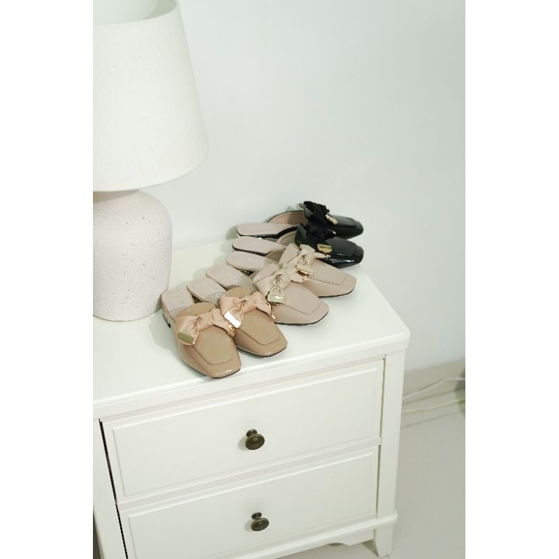 chic fortune sendal tumit tahu impor fashion wanita bss263