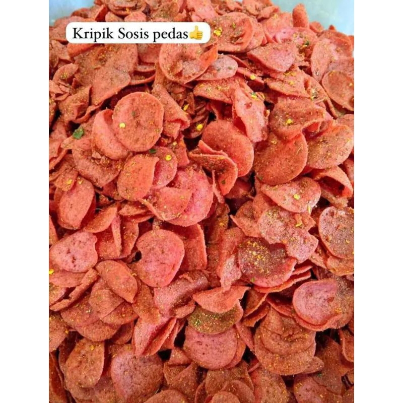 

Sosreng sosis goreng crispy pedas daun jeruk 200 gram