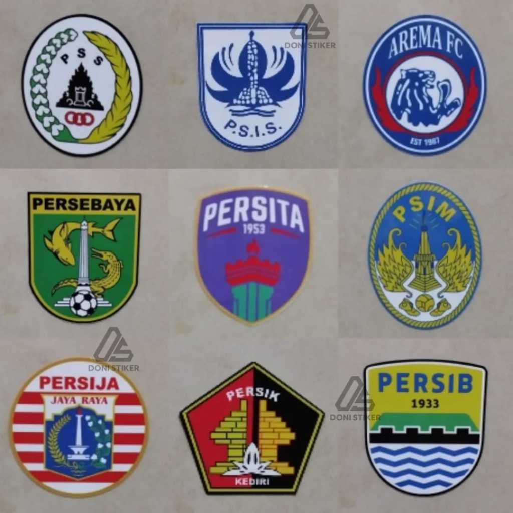 

stiker bola liga indonesia sticker klub liga 1