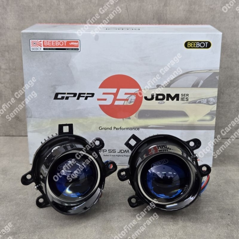 Foglamp Projector 3inch 2 Warna Beebot GP Fp55 JDM, Hi-Low 50-55W, Demon RGB Matrix, Toyota/Universa