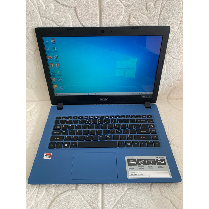 LAPTOP ACER Aspire 3 A314-21. AMD A4-9120e. RAM 8GB. SSD 256GB
