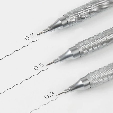 

0.5 mmMekanik Metal Mechanical Drafting Pencil dengan Pusat Gravitasi Rendah Untuk Sekolah / Kantor - Pensil Mekanik