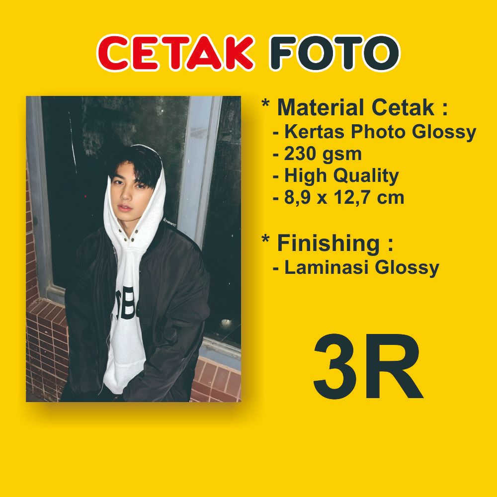 Cetak Foto Polaroid 3R FULL Photo Paper Glossy Tebal