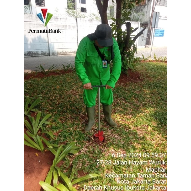 Sinyaunyau BOR Biopori Tanah Manual Pembuatan Lubang Multifungsi resapan air kebun Soil Biopore Dril