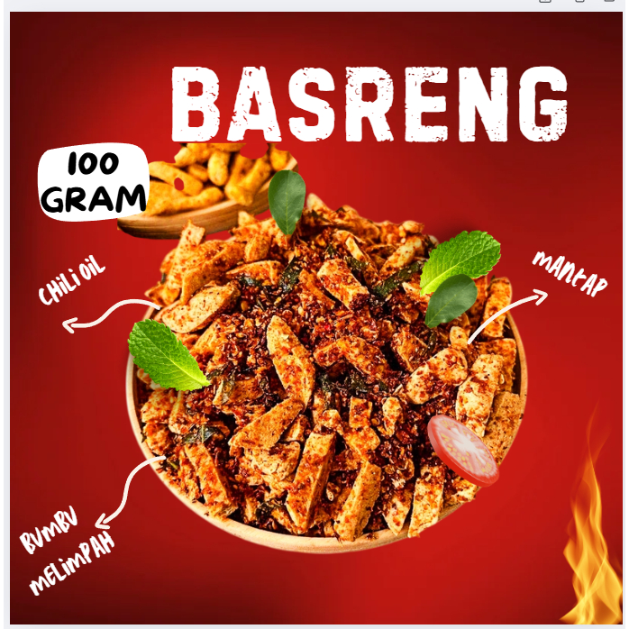 

Basreng stik pedas daun jeruk kemasan 100 gram