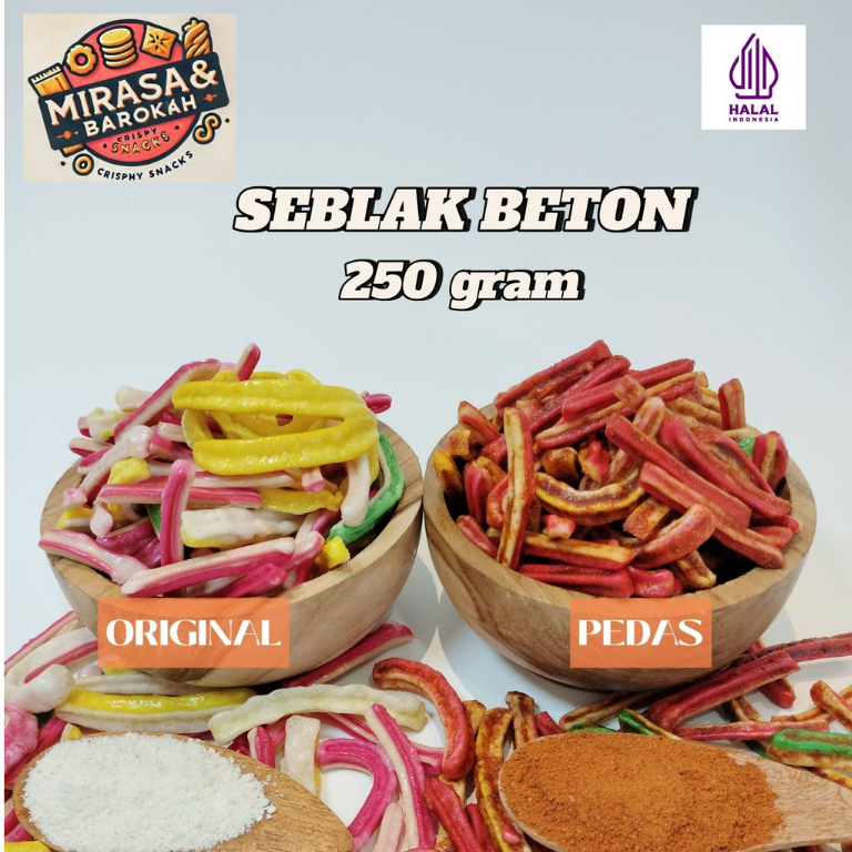 

Seblak Beton 250 gram/Beton Seblak Kering/Beton Seblak Kering Gurih/Camilan Pedas