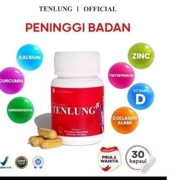 [BISA COD] TENLUNG TT PENINGGI BADAN ISI 30KAPSUL FREE GIFT RANDOM