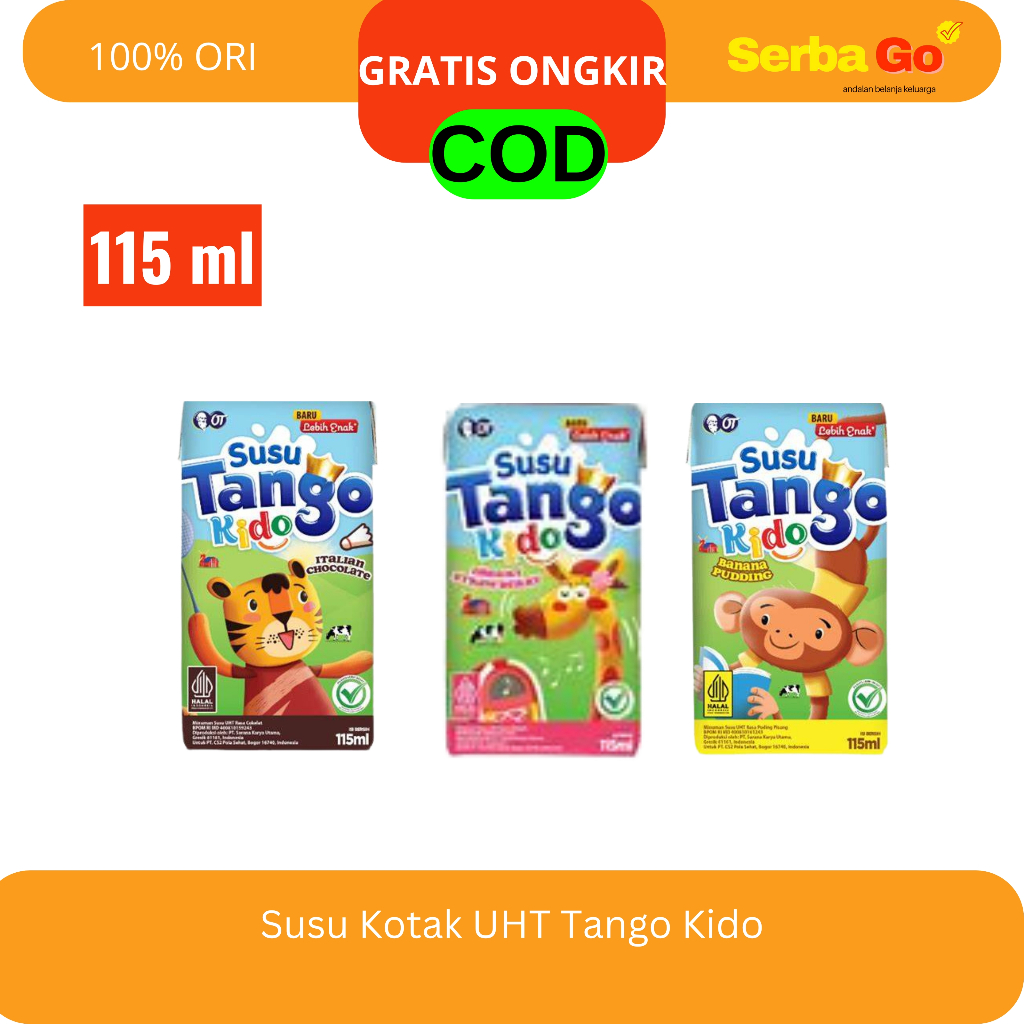 

Susu Kotak UHT Tango Kido All Variant 115ml