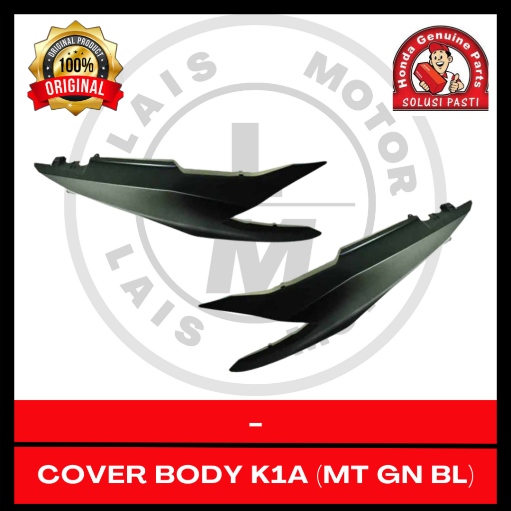Cover Body (Hitam Doff) K1A Beat Led OLD 83500K1AN00MGB 83600K1AN00MGB Original AHM