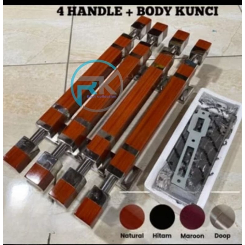 Handle Pintu minimalis/Handle pintu Murah,2psg Gagang Pintu + 1set Kunci