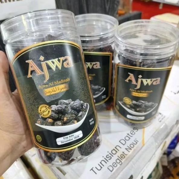 

KURMA AJWA AL QISWA PREMIUM DATES [ ±500Gr ]