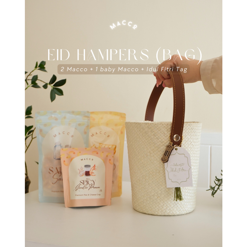 

Set BAG HAMPERS with 3 MACCO / GOODIE BAG Idul Fitri / HAMPERS Idul Fitri / Tas Hampers Anyaman