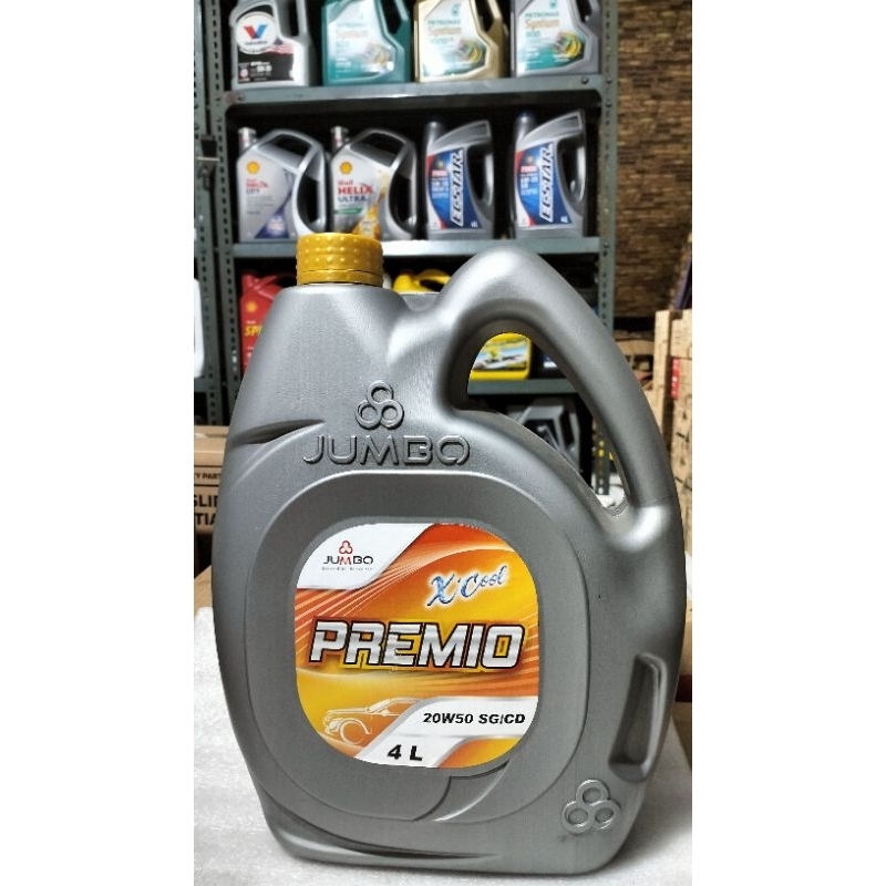 Oli Mobil Jumbo Premio X Cool SAE 20W-50 4 Liter